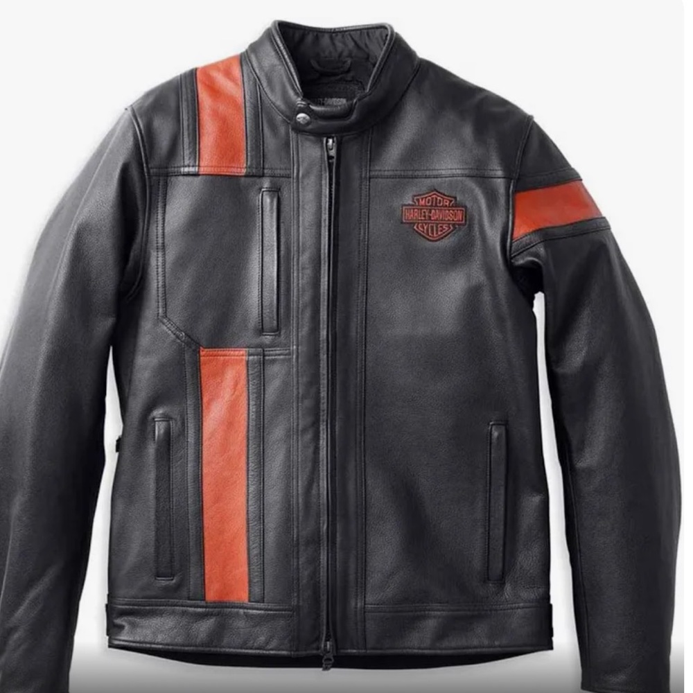 Harley Davidson Men's Hwy-100 Waterproof Leather Jacket